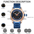 NAVIFORCE 9170 Men's Watches Luxury Brand Men Sports Quartz Watch Men Stainless Steel LED Digital Clock Waterproof  watch